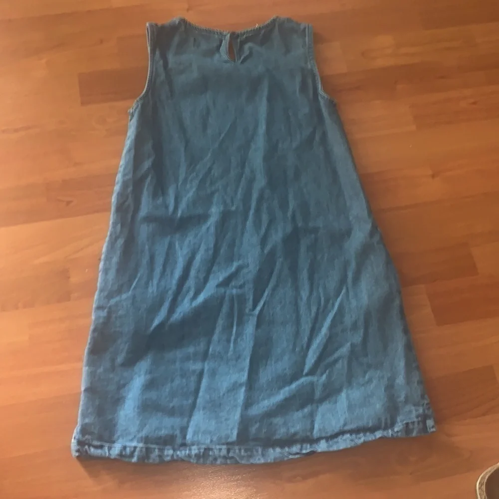 Lucky Brand Girl’s denim dress with tribal print size Medium
